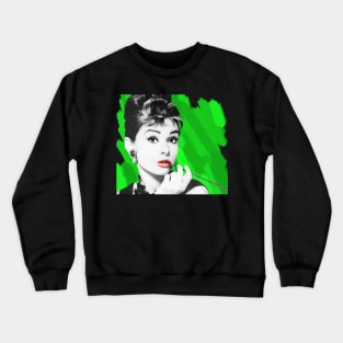 Audrey Hepburn 'Green' Crewneck Sweatshirt